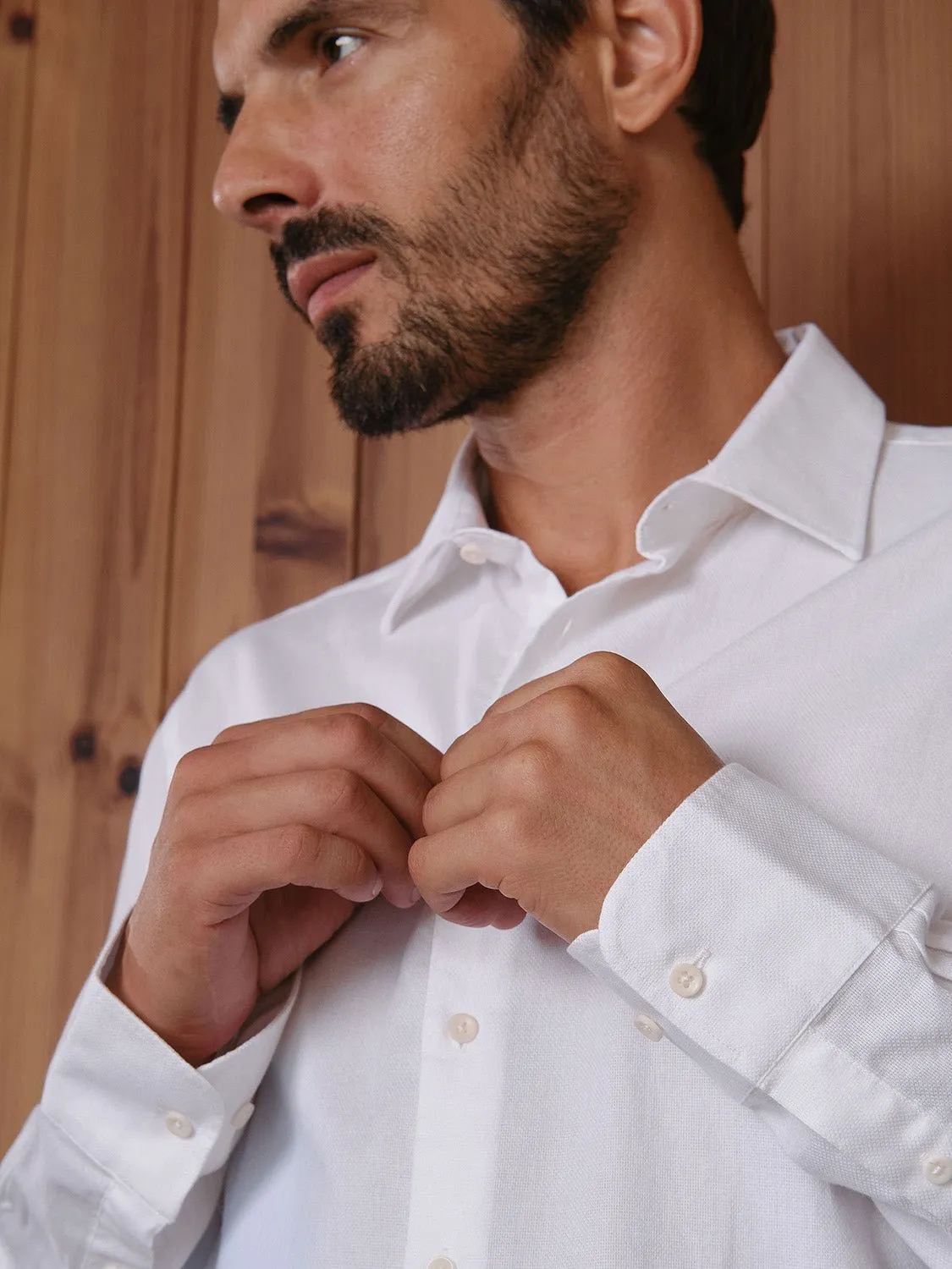 Dress Shirt Slim Fit Porto White