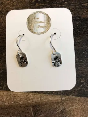 Earrings - Sterling Silver Snowmen