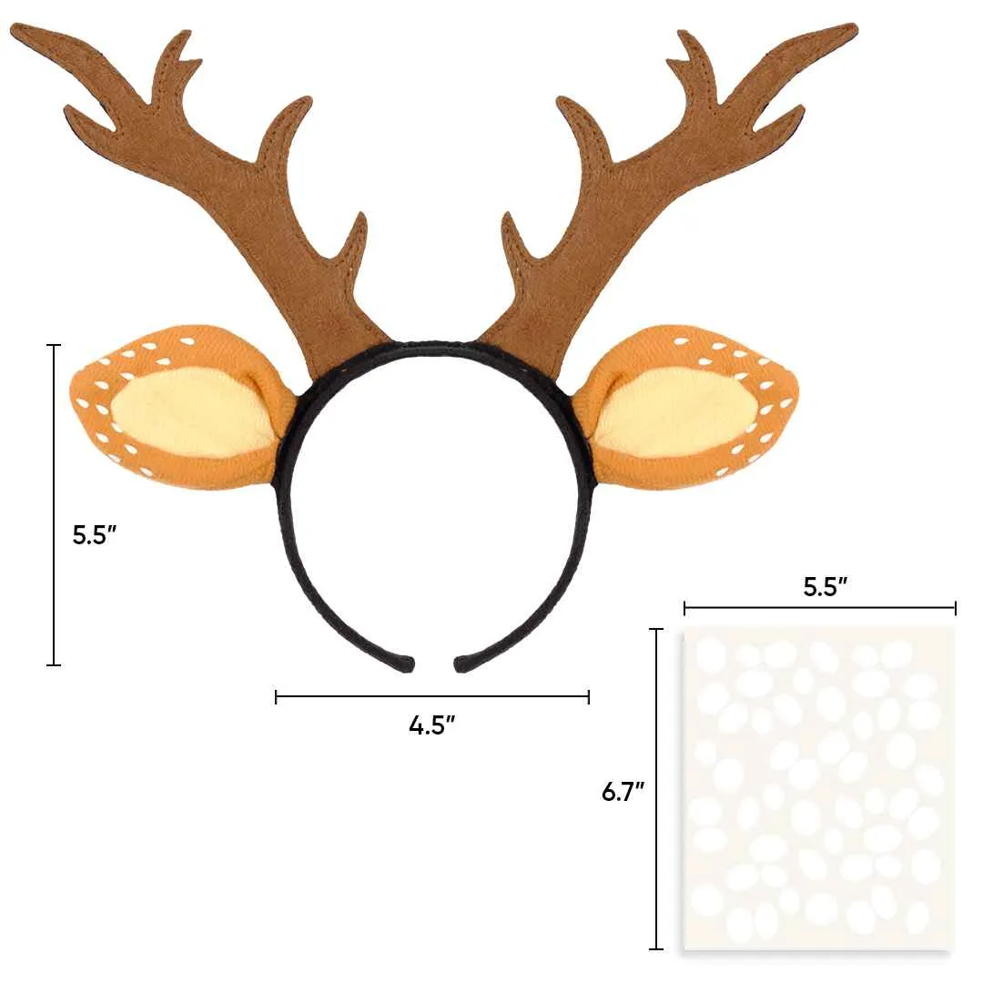 Elegant Reindeer Antlers Headband with Tattoo for Women - FUNCREDIBLE