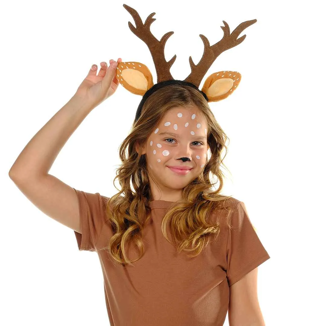 Elegant Reindeer Antlers Headband with Tattoo for Women - FUNCREDIBLE