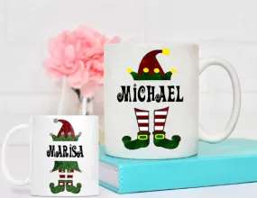 Elf Christmas Coffee Mugs