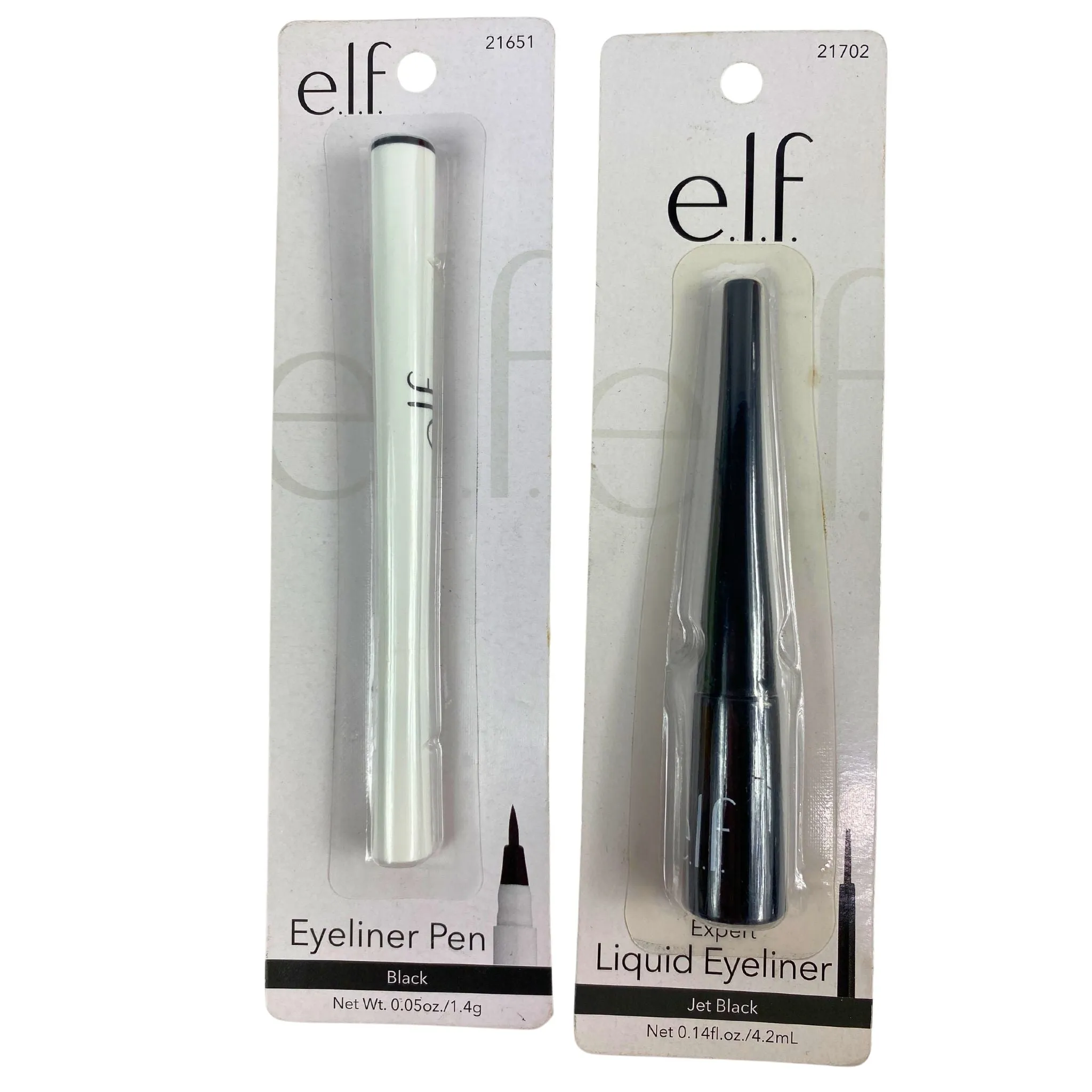 Elf Eyeliners Includes Expert Liquid Eyeliner & Eyeliner Pen Jet Black & Black (50 Pcs Lot)