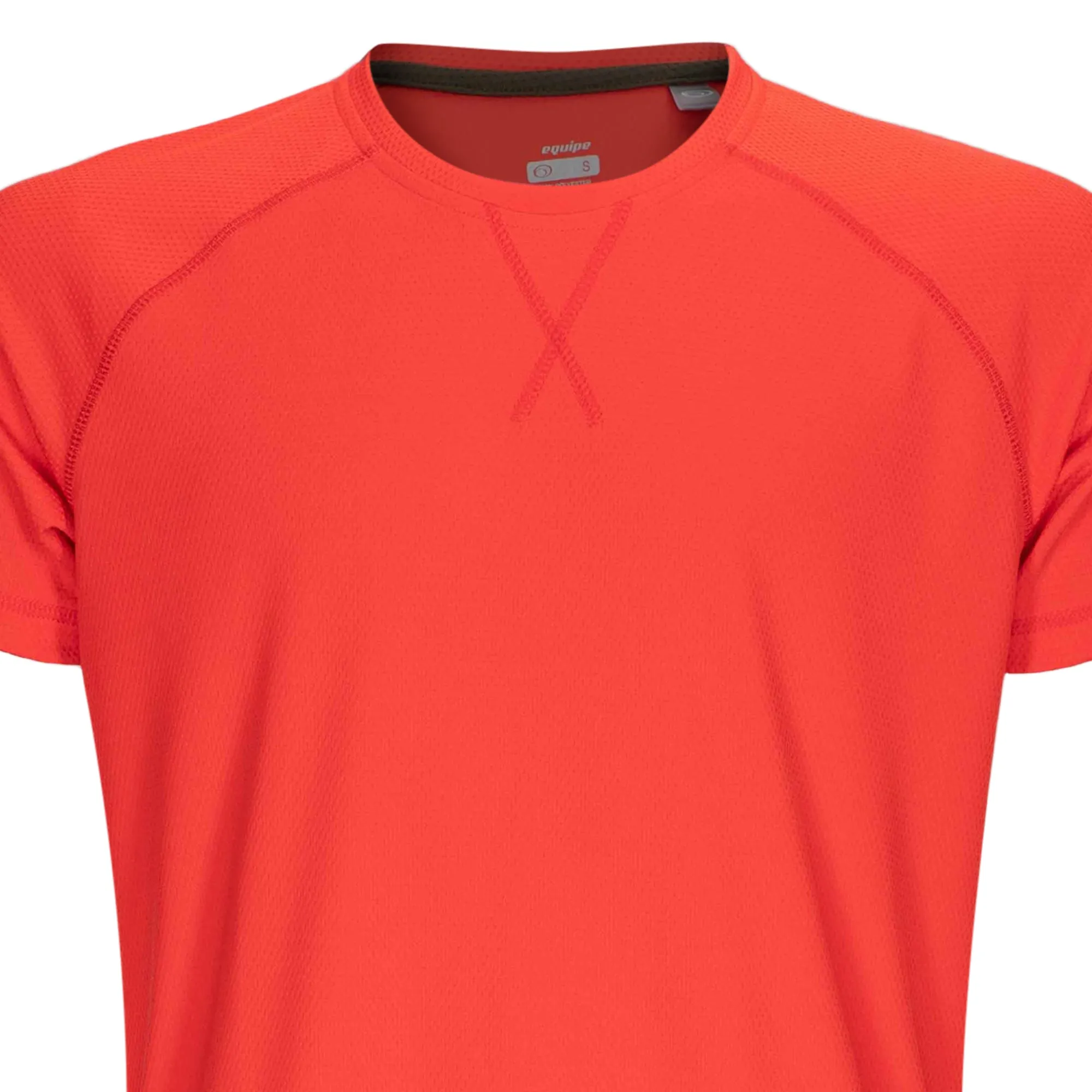 Equipe Men's Classic Red Round Neck Tee