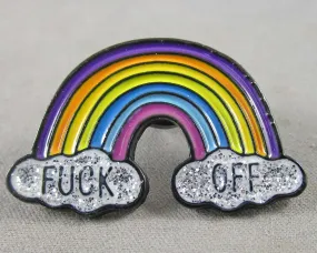 F*ck Off Rainbow Enamel Pin 1pc (BIN 4)