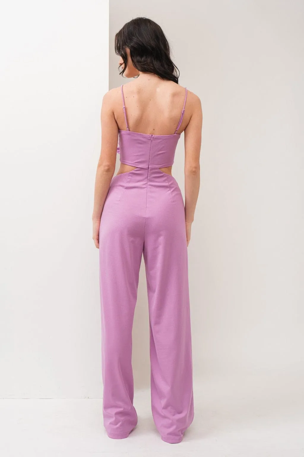 Flower Me Forever Jumpsuits - Pink/Black