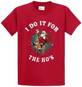 For The Ho’s Reindeer Printed Tee Shirt