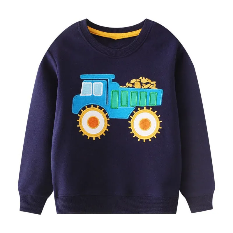 Full Sleeve Vehicle Printed Boys Sweatshirt