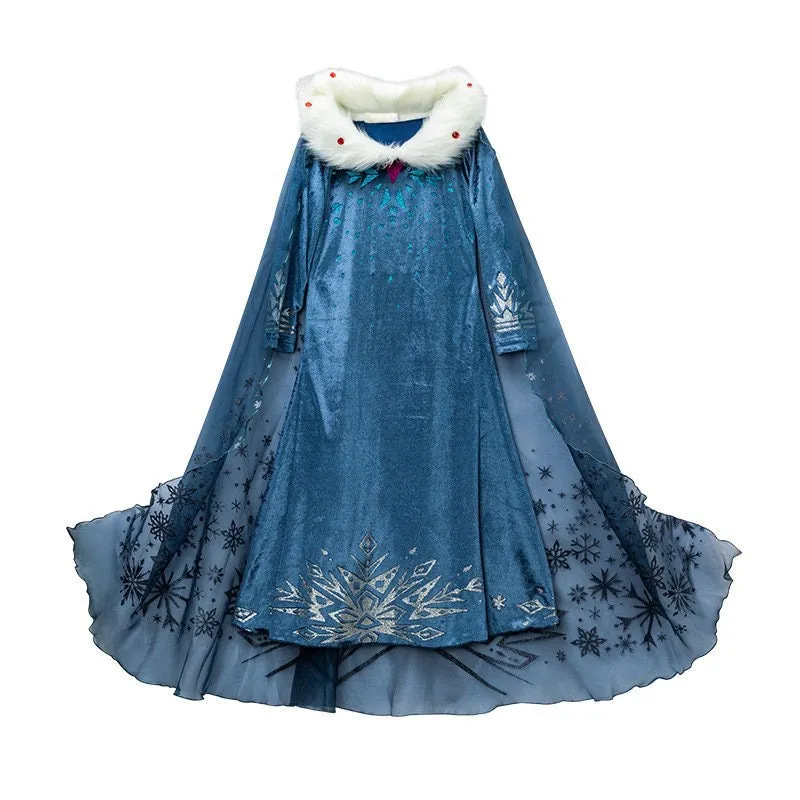 Girls Elsa Frozen Inspired Dress Outfit