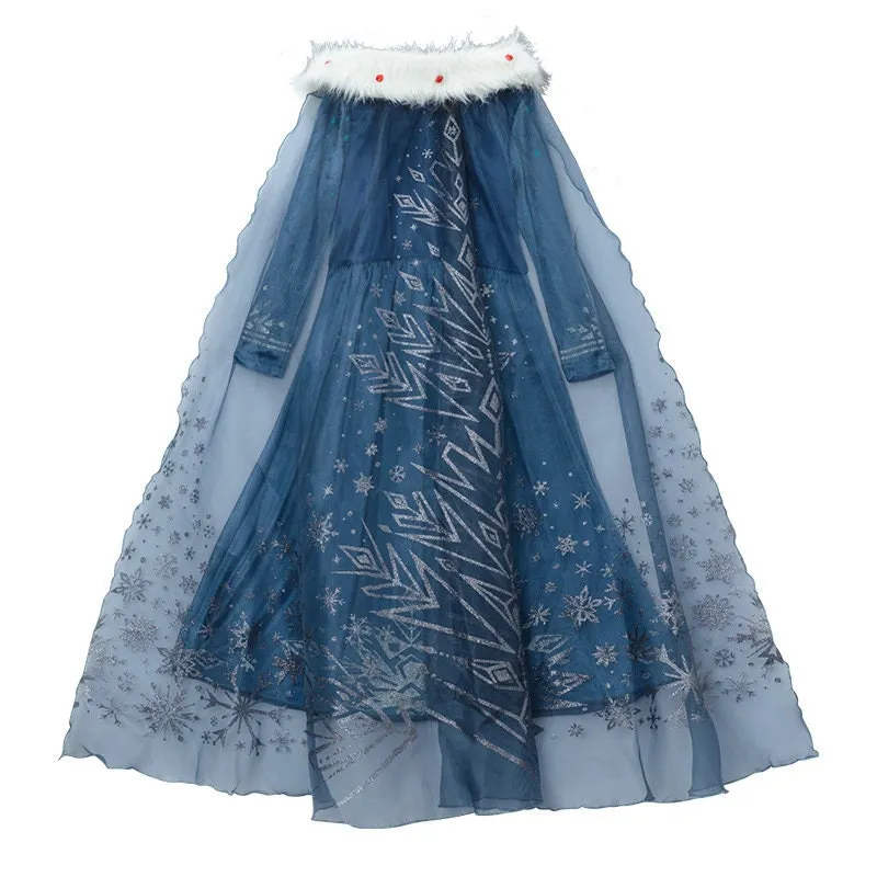 Girls Elsa Frozen Inspired Dress Outfit