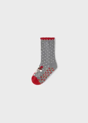 Girls Non-Slip Holiday Socks | Mayoral