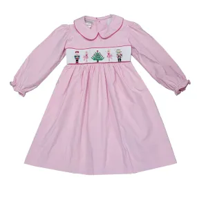 Girl's "Nutcracker" Light Pink Long Sleeve Dress