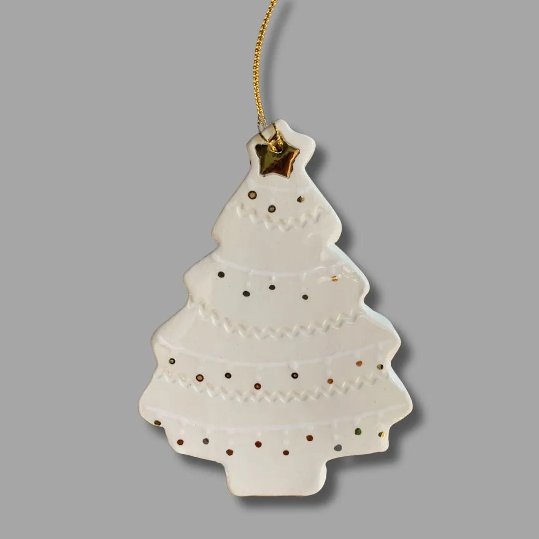 Gold Christmas Tree Ornament