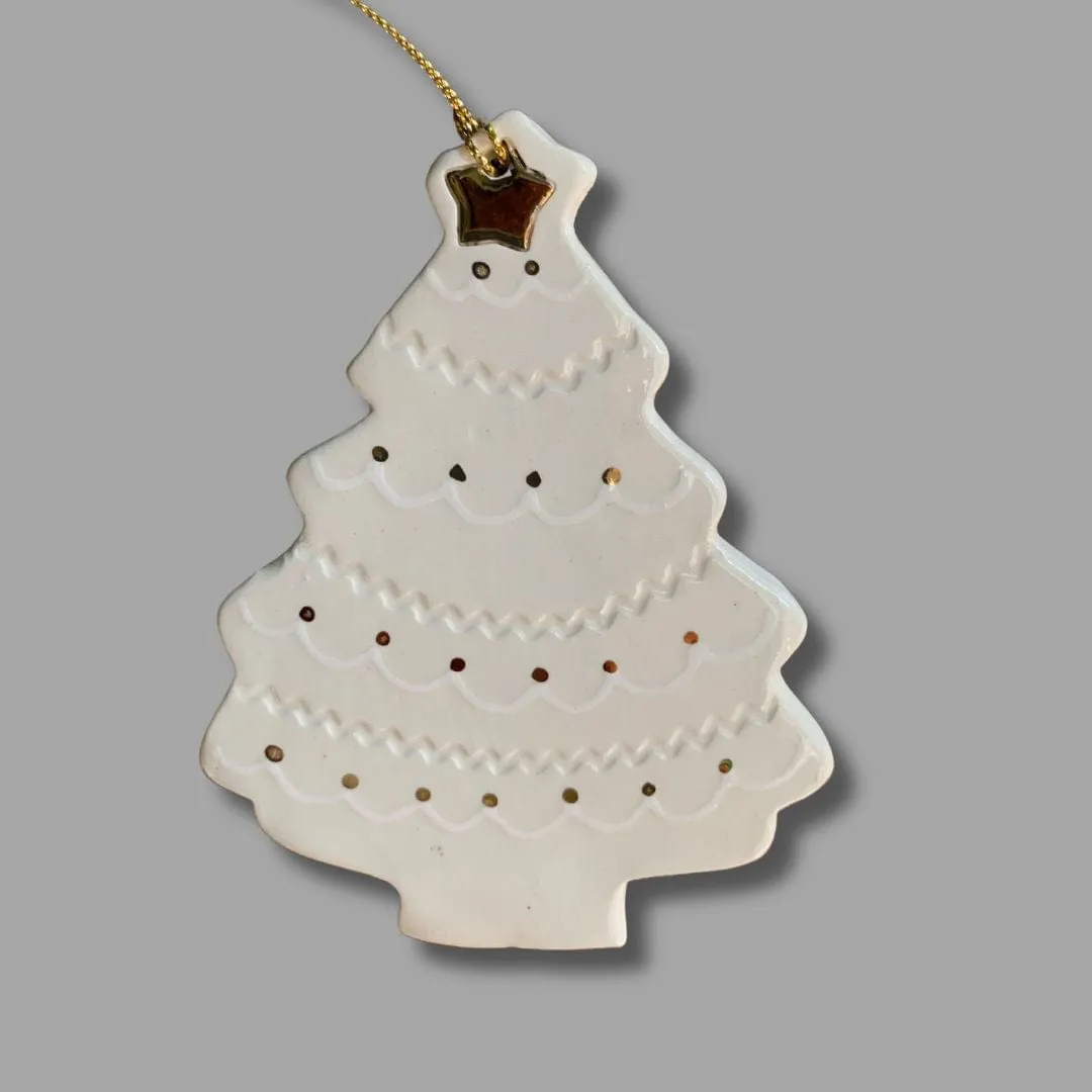 Gold Christmas Tree Ornament