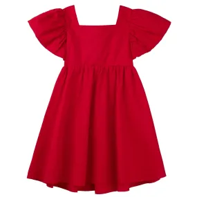 Gracie Tie Back Dress - Red