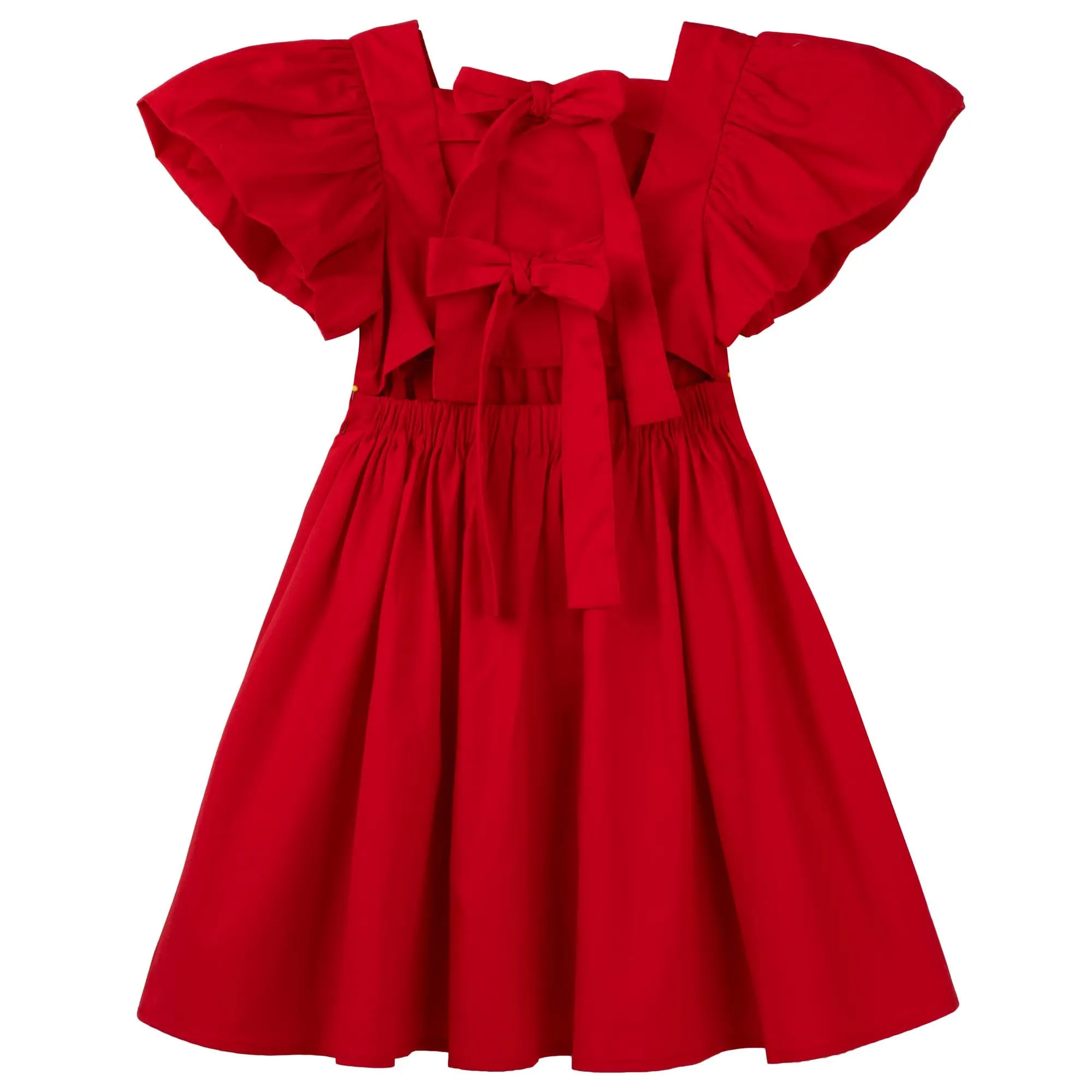 Gracie Tie Back Dress - Red