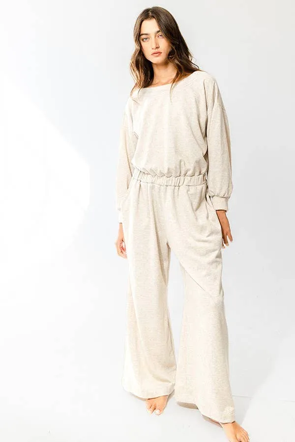 Greer Cut Out Back Knit Jumpsuit