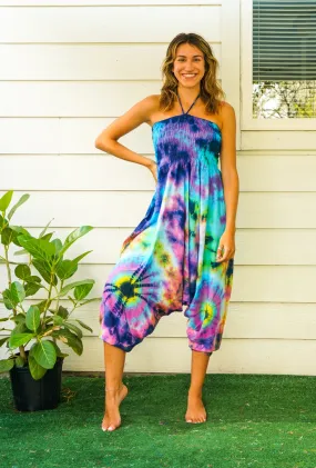 H5568- Hand Dyed Harem Jumpsuit