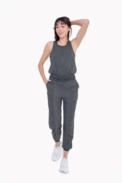 Half Zip Jumpsuit