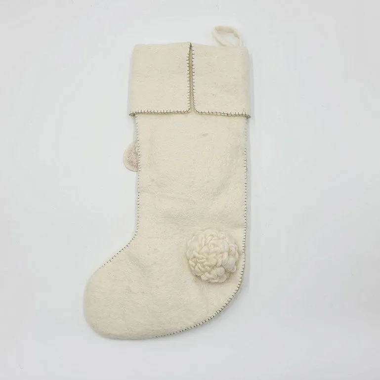 Handmade Sheep Christmas Stocking