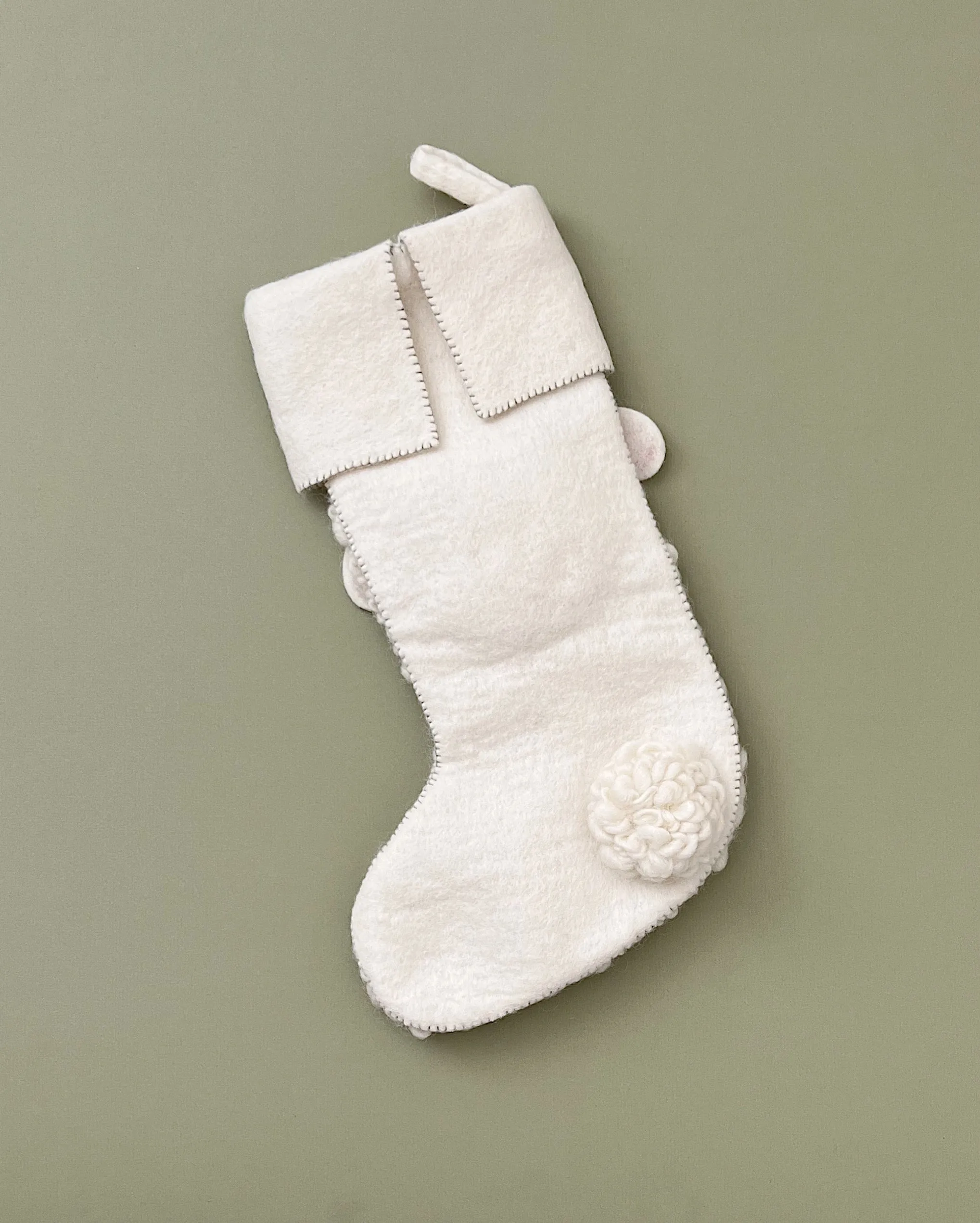 Handmade Sheep Christmas Stocking