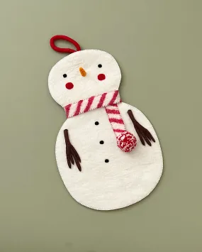 Handmade Snowman Christmas Stocking