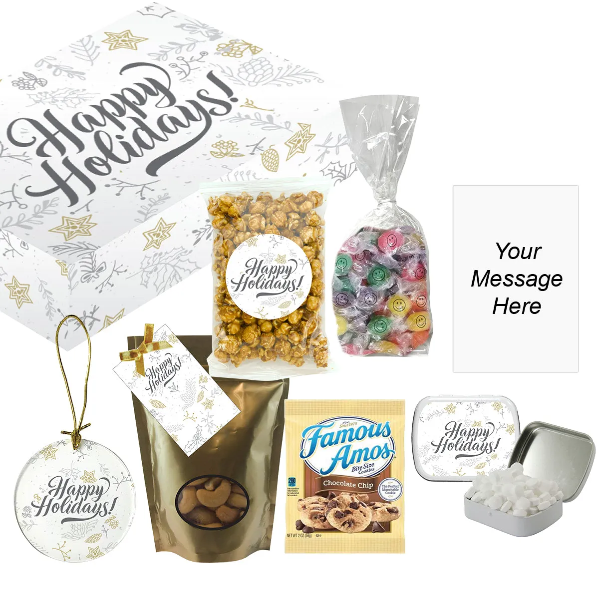 Happy Holiday Snack Box - Your Logo/Personalized