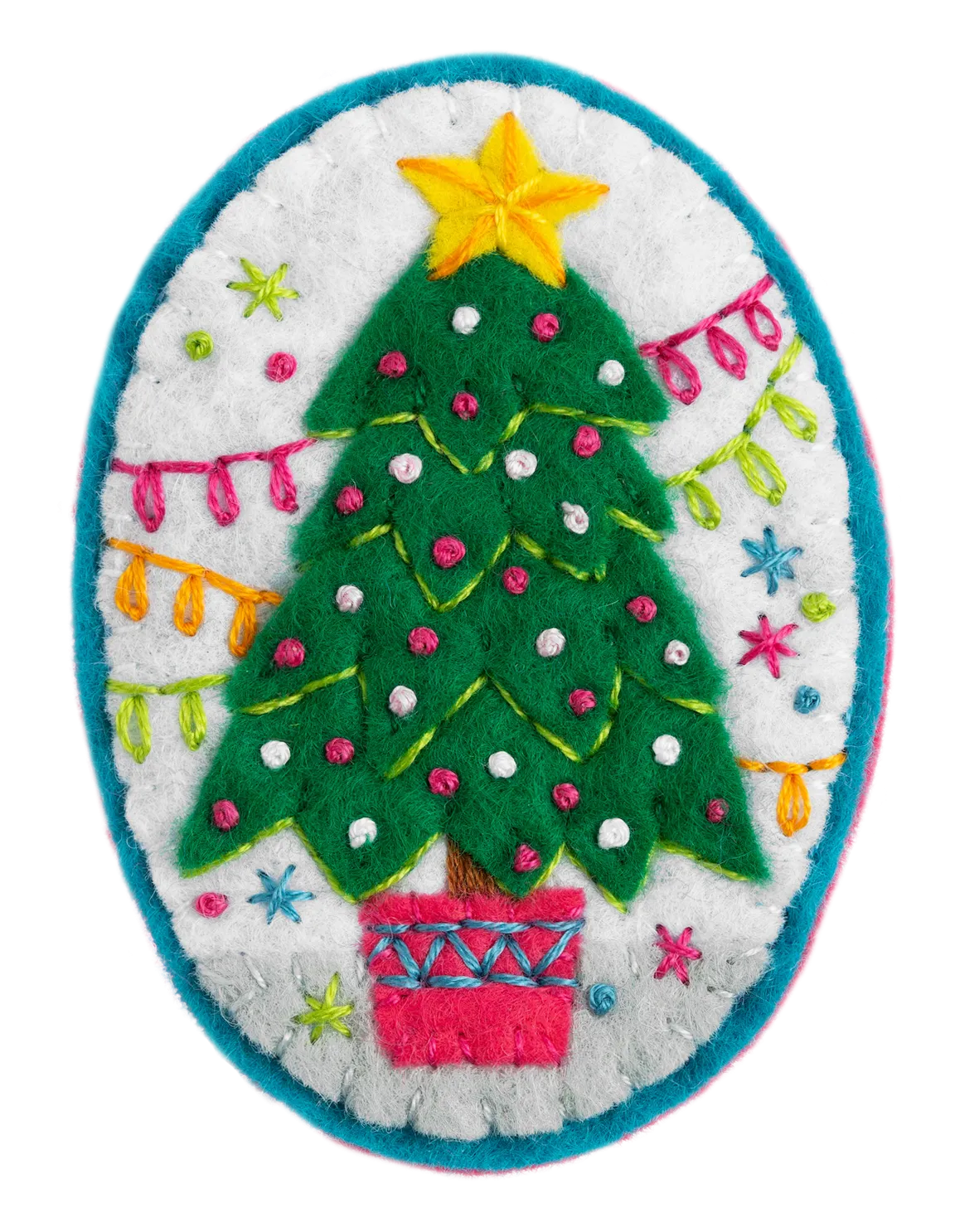 Hawthorn Handmade - Merry Christmas Brooch Felt Craft Kit