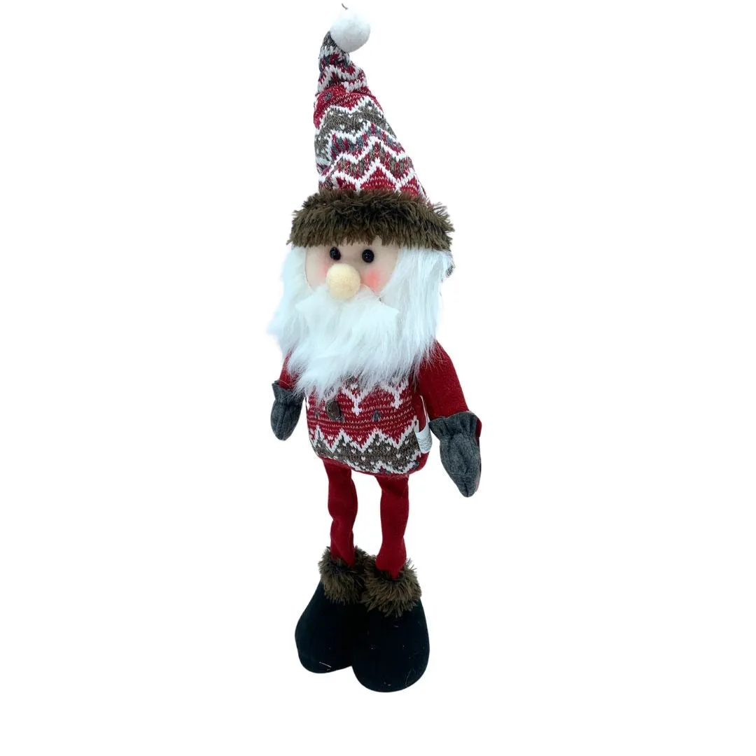 Holiday Plush Figures, Reindeer and Santa- Box of 6 Figures