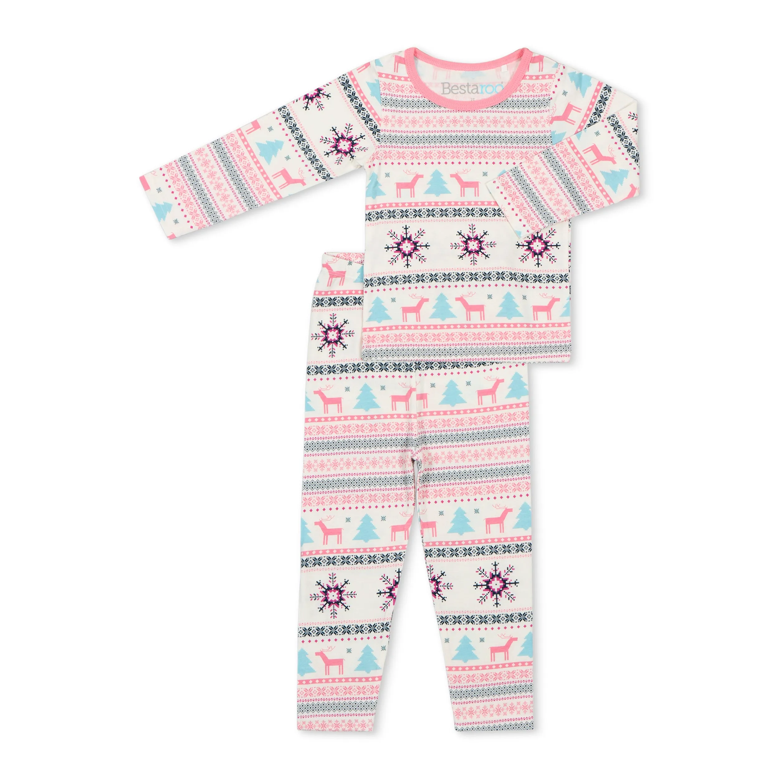 Holiday Reindeer Pink Pajama