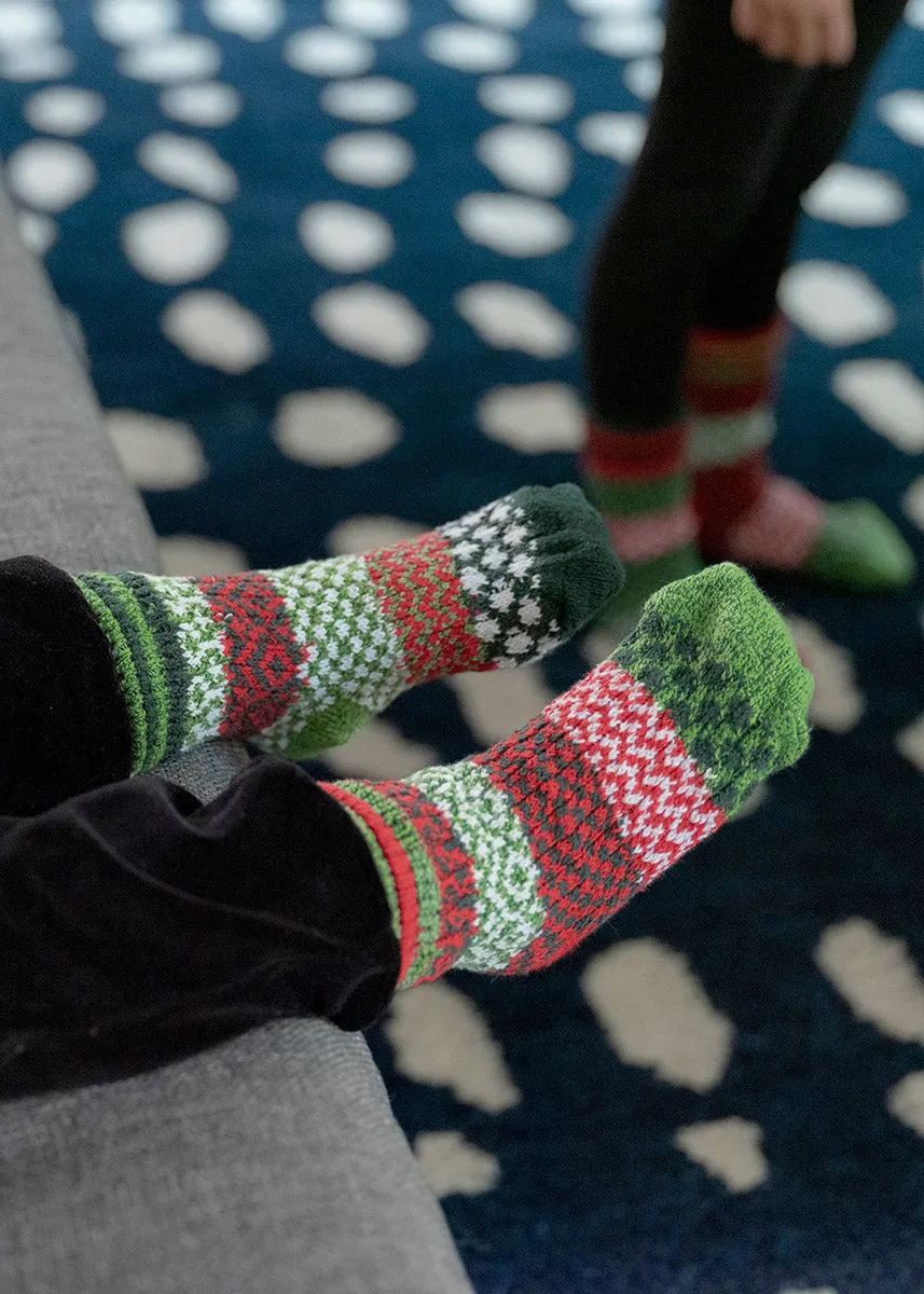 Holly Jolly Mismatched Baby Socks