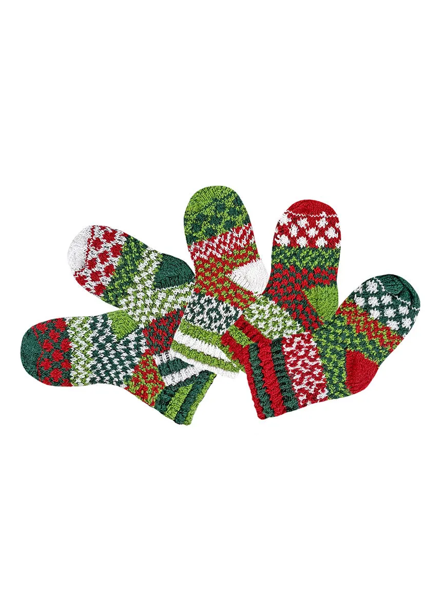 Holly Jolly Mismatched Baby Socks