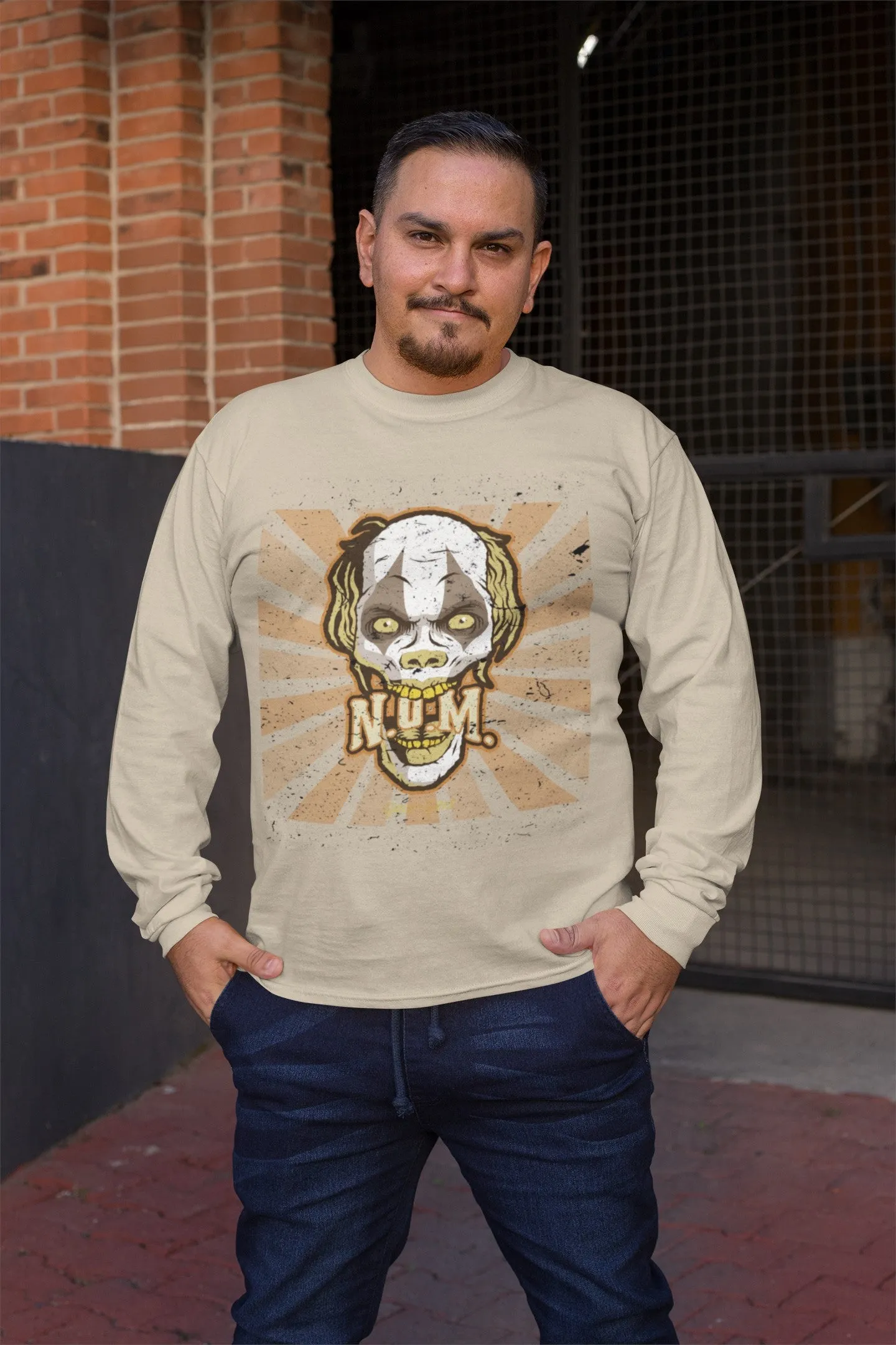 Horror Clown Men’s Long Sleeve