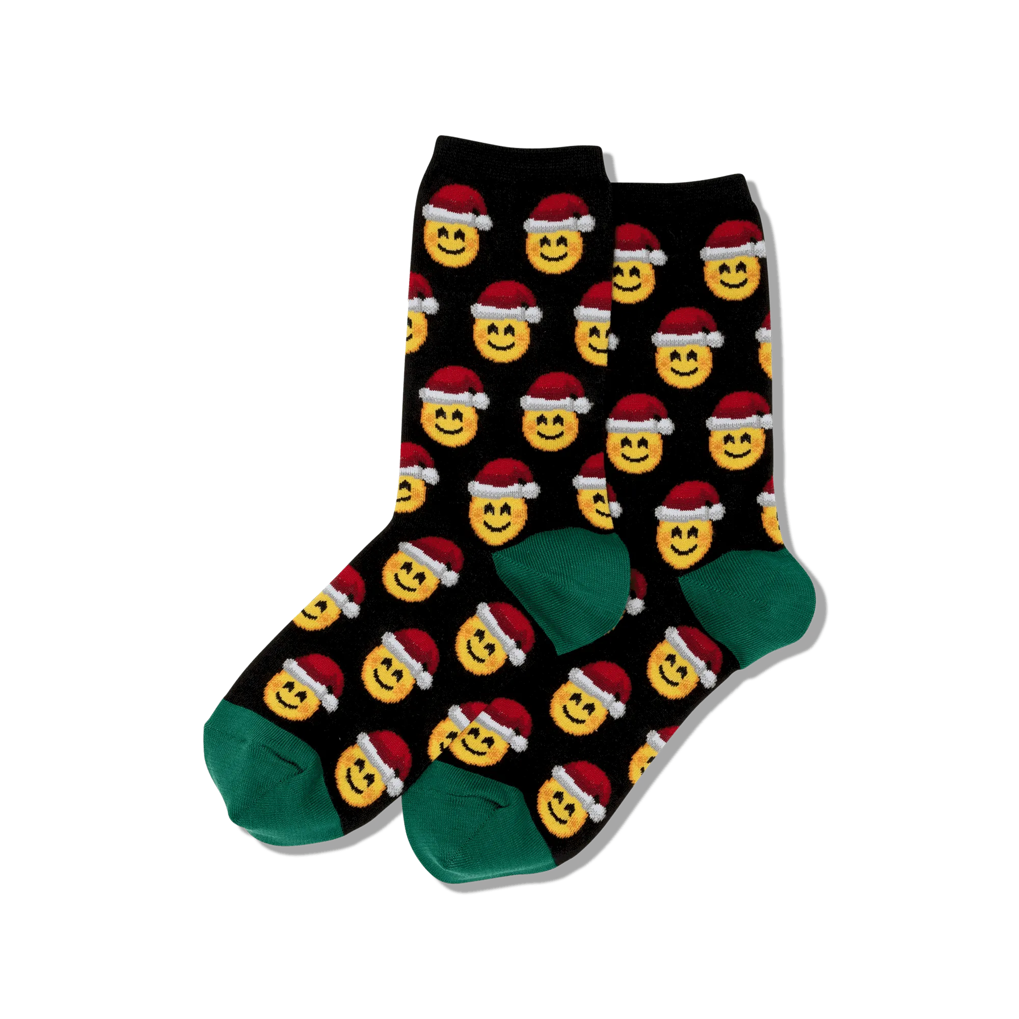 HOTSOX Women's Santa Smile Emoji Socks