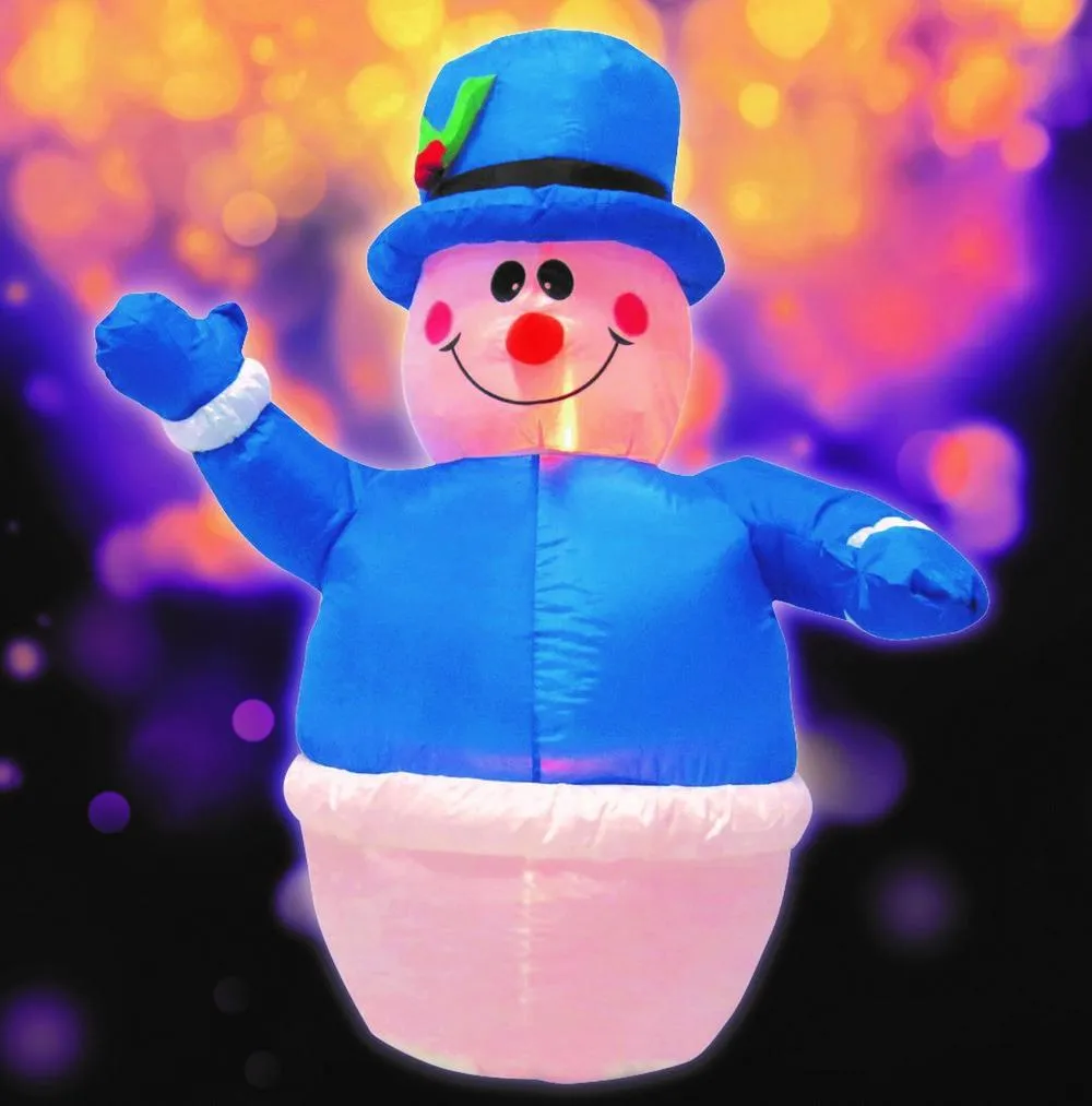 Inflatable Snowman Blue (120cm)