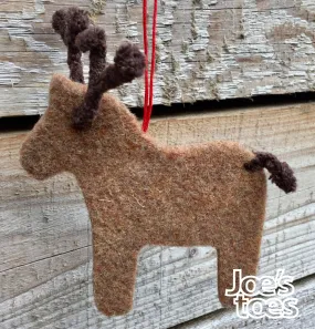 Joe's Toes Felt Reindeer Ornament