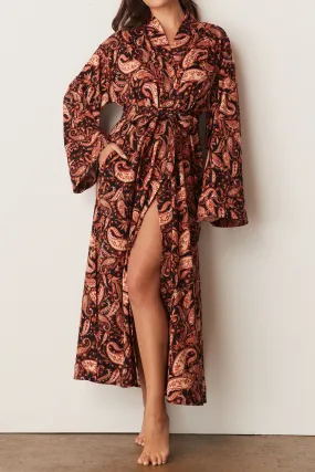 Kaia Kimono Robe | Paisley