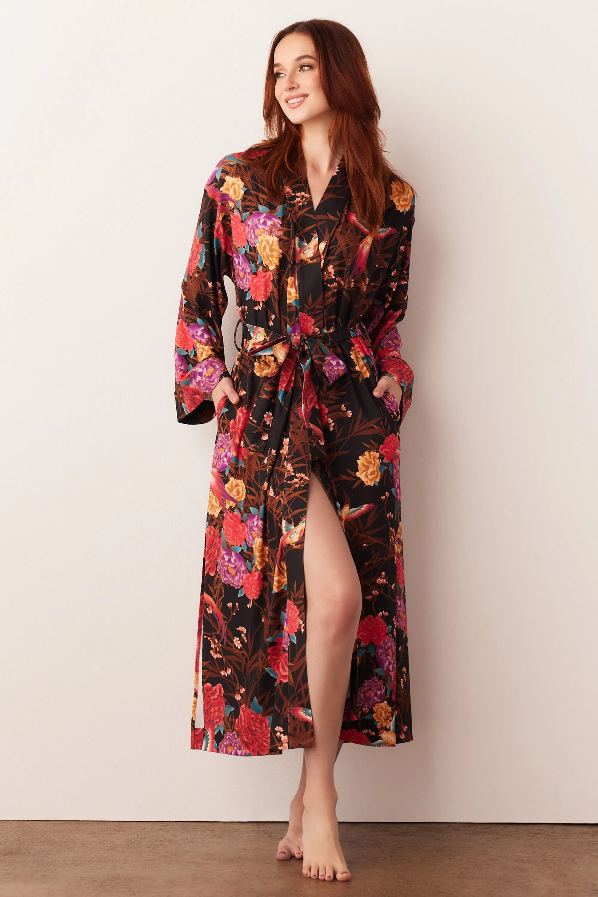 Kaia Kimono Robe | Twilight Garden