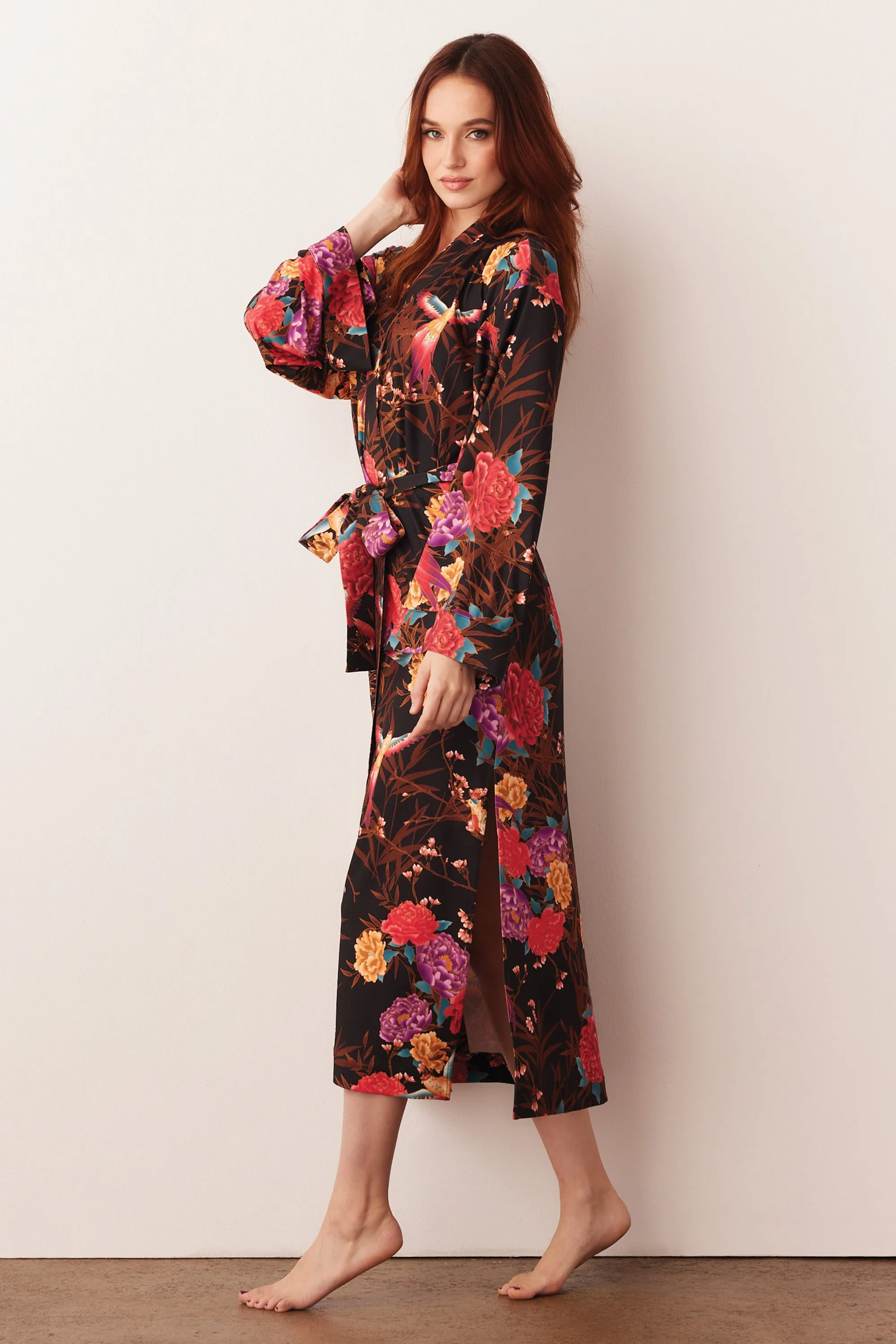 Kaia Kimono Robe | Twilight Garden