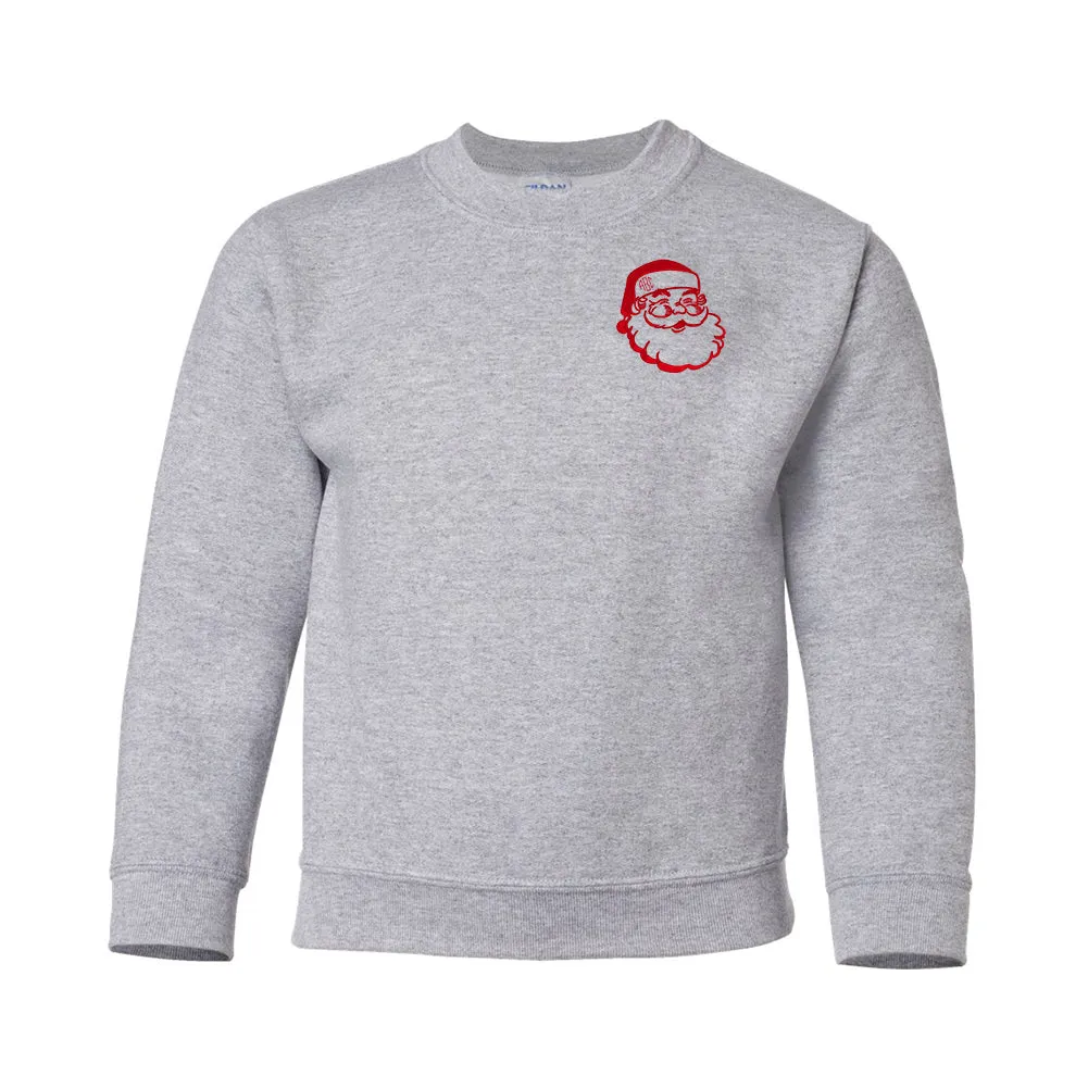 Kids Monogrammed 'Santa Claus' Crewneck Sweatshirt