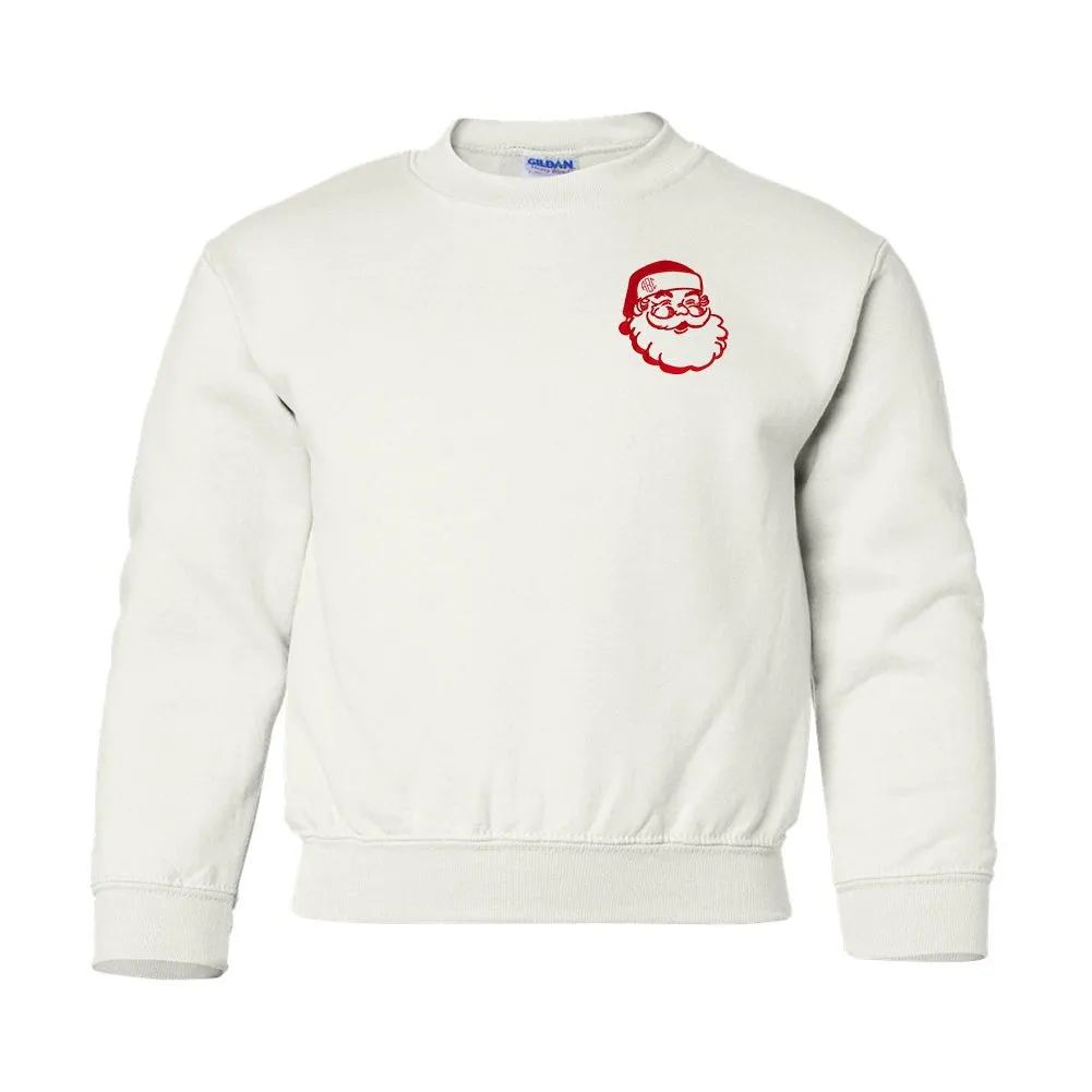 Kids Monogrammed 'Santa Claus' Crewneck Sweatshirt