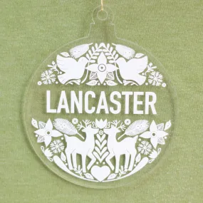 Lancaster Christmas ornament, Lancaster holiday ornament, woodland Christmas ornament