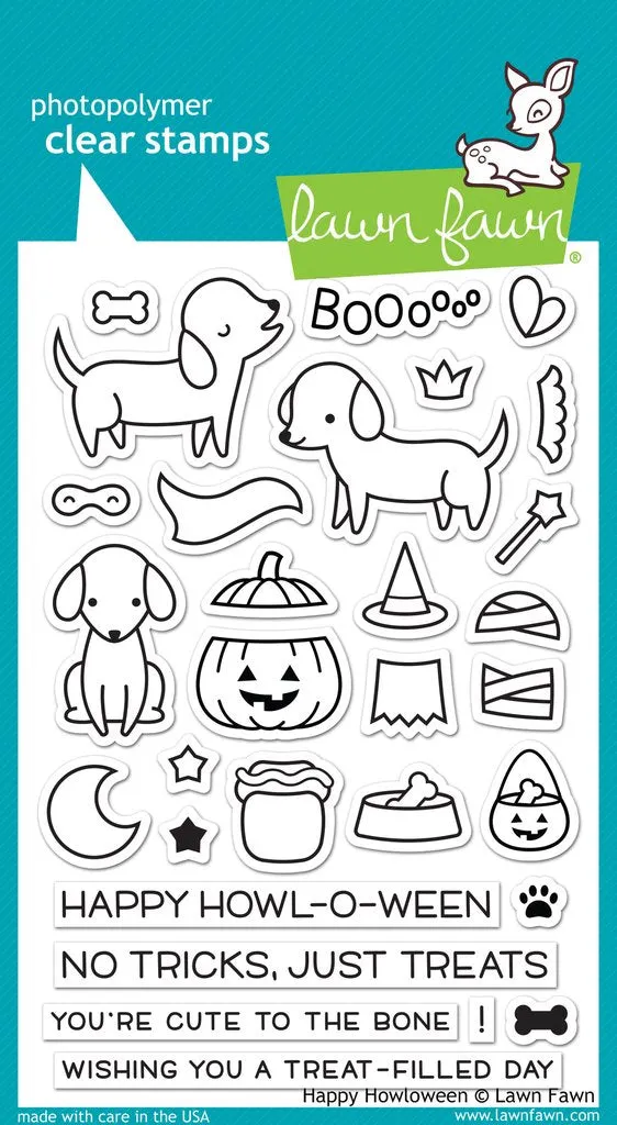 Lawn Fawn - Happy Howloween - clear stamp set