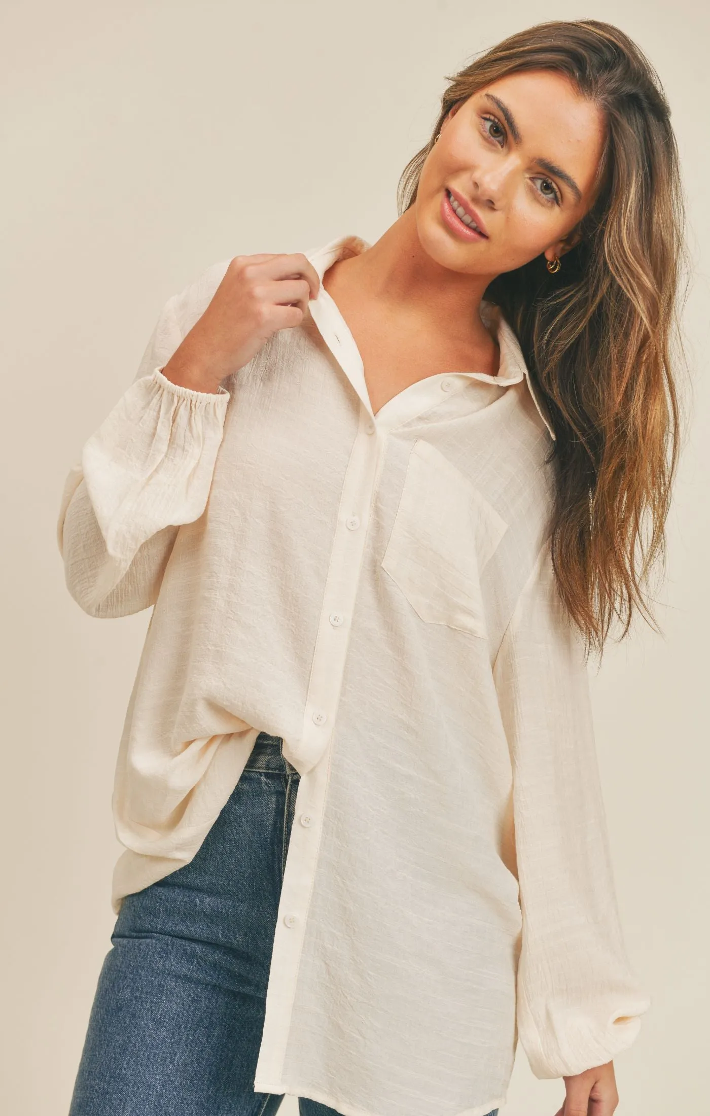 Little Lies Button Down