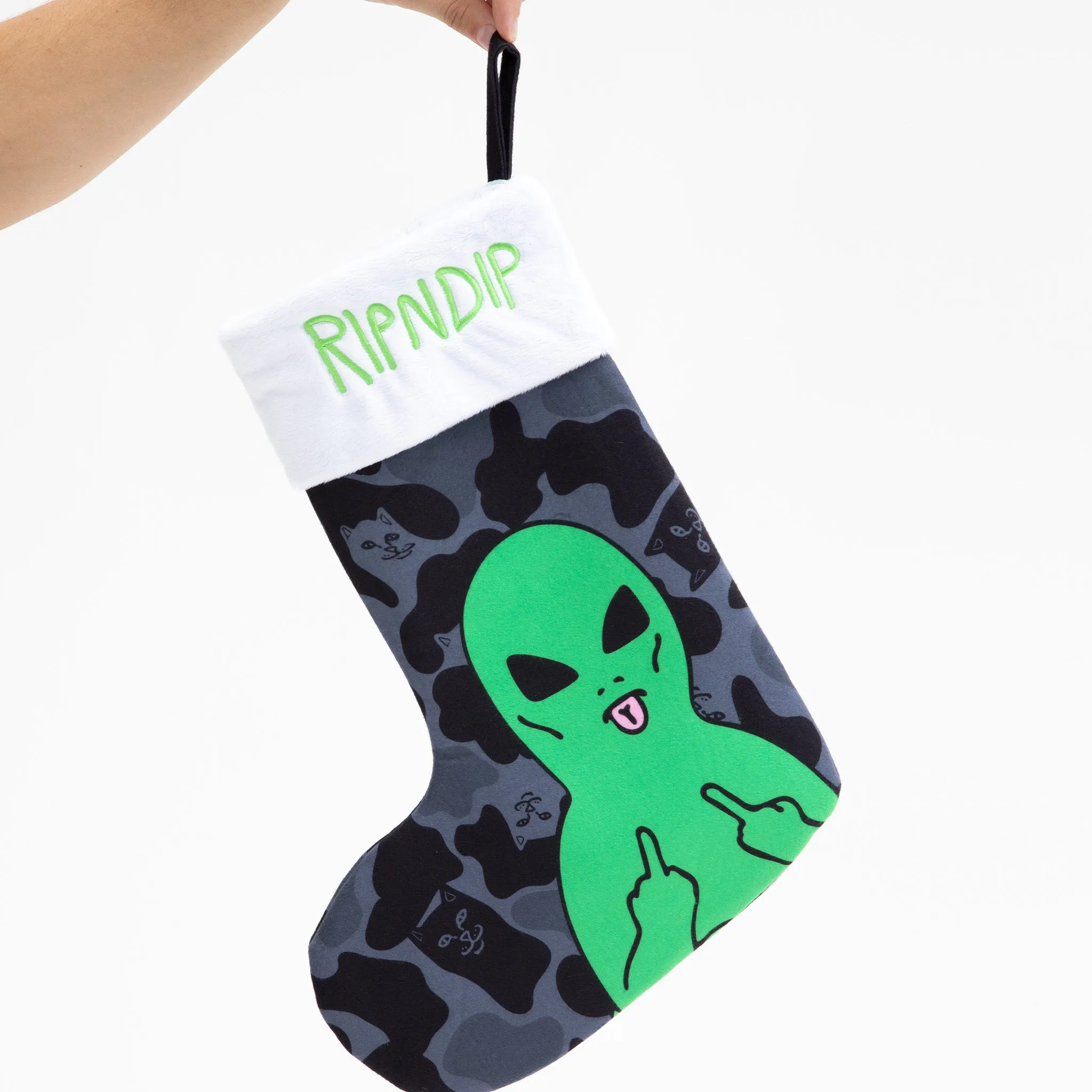 Lord Alien Christmas Stocking  (Black)