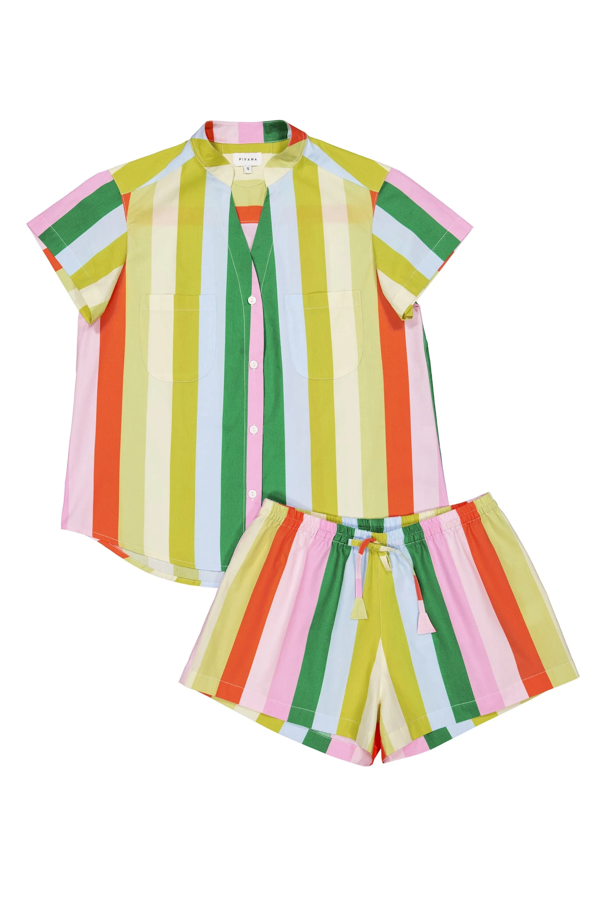 Maggie Pyjama Set - Cotton - Christmas Stripe