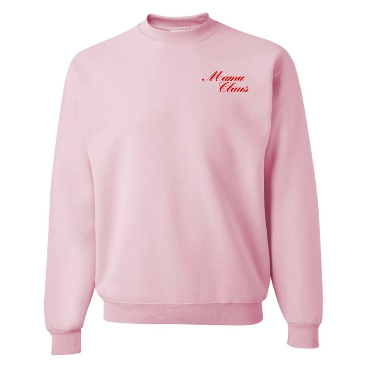 'Mama Claus' Embroidered Crewneck Sweatshirt