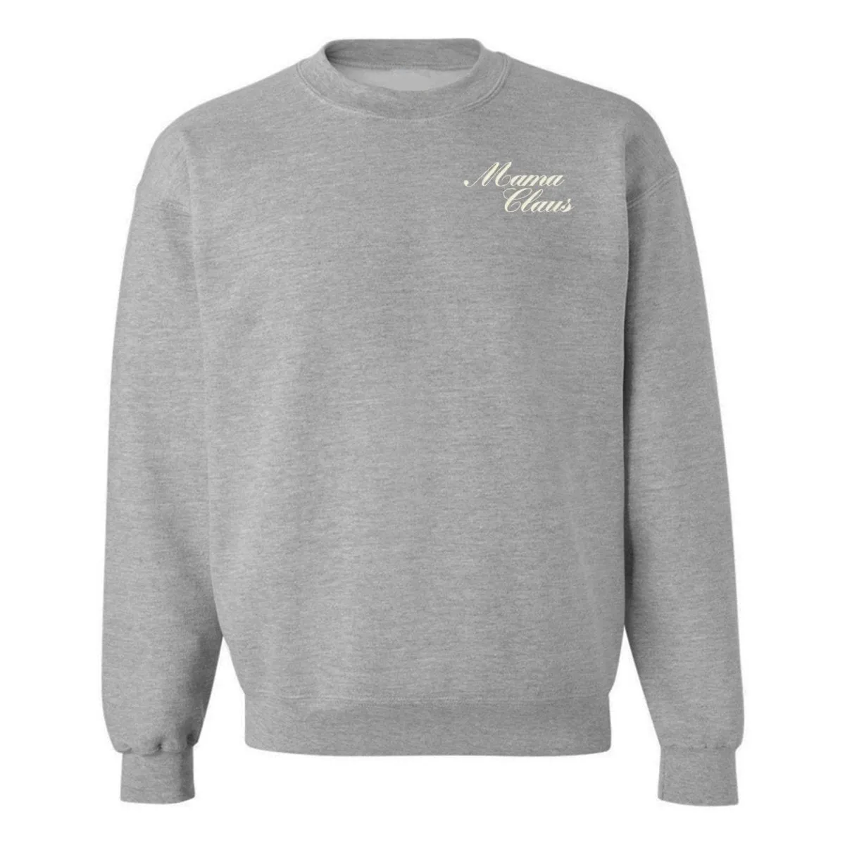 'Mama Claus' Embroidered Crewneck Sweatshirt