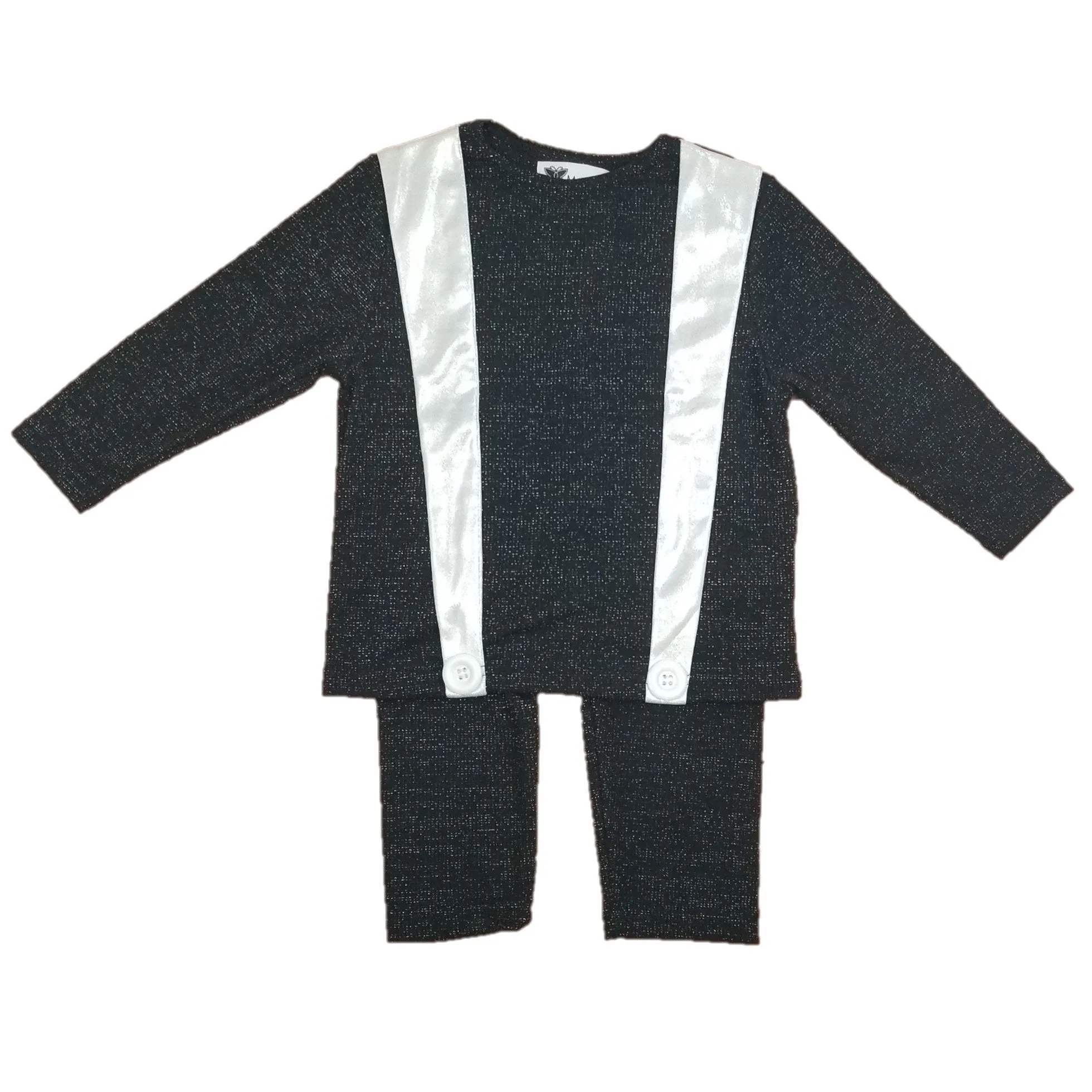 Martino - Metallic Suspender 2 pc Boys Robe