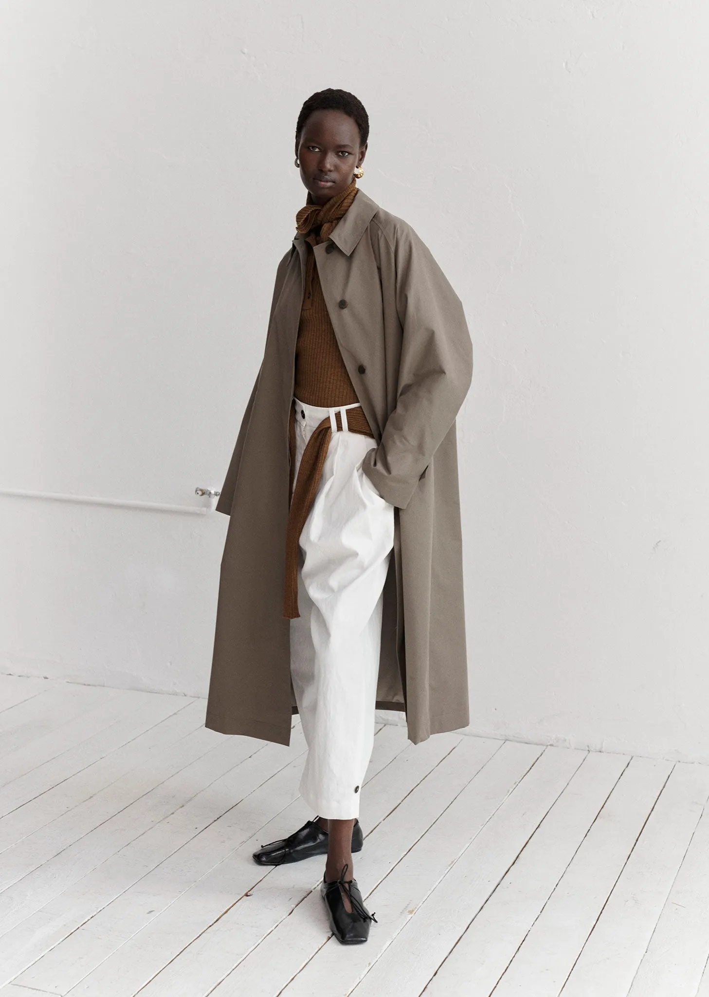 Melotti Cotton Blend Trench Coat