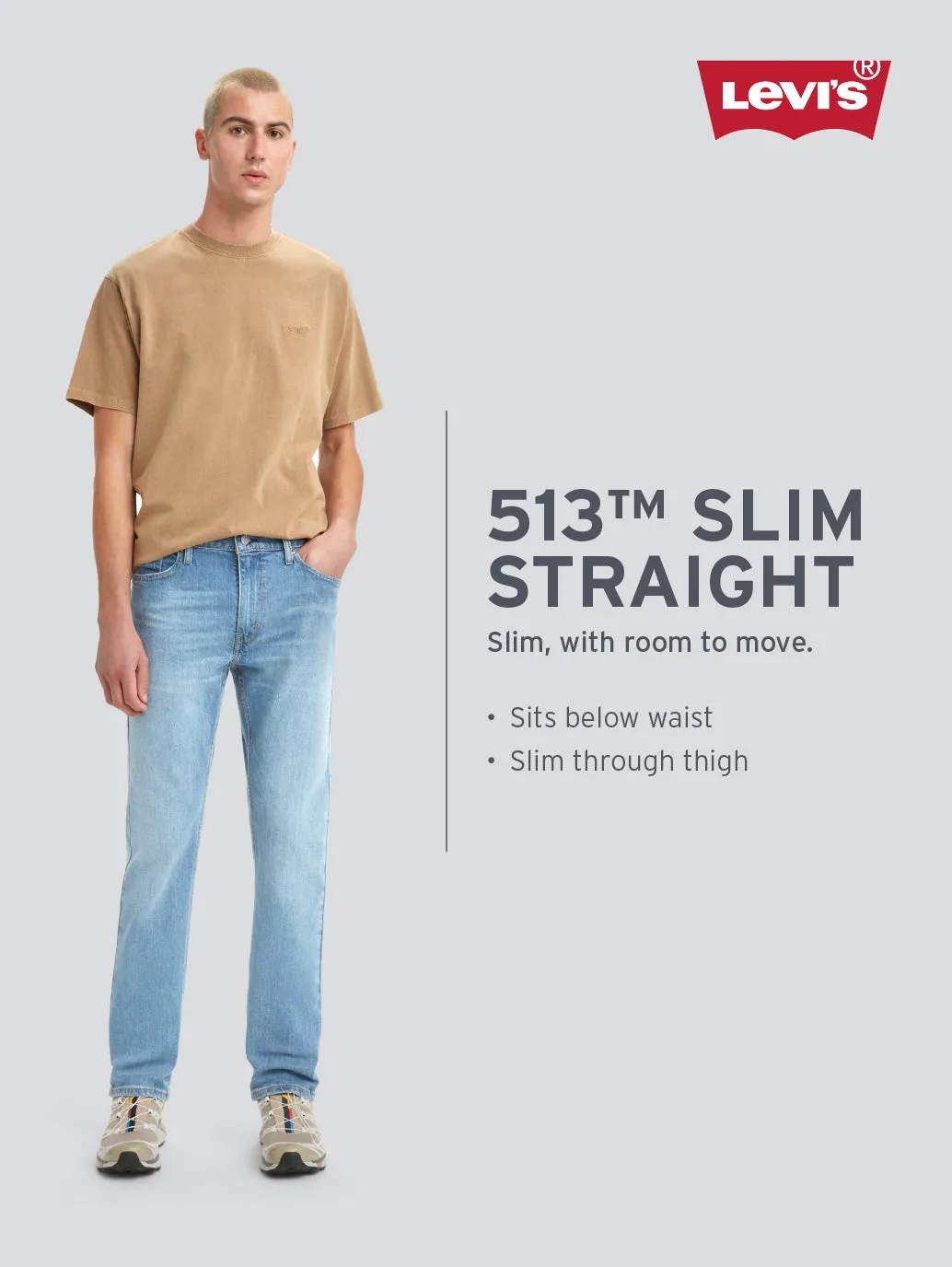 Men's 513 Mid Indigo Straight Fit Jeans